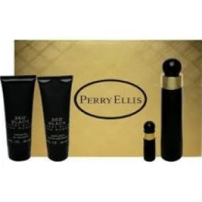 360 Black for Women by Perry Ellis EDP 3.4 Oz. /.25 Oz/ B. L. 3.0 Oz. /S.G. 3.0 Oz.