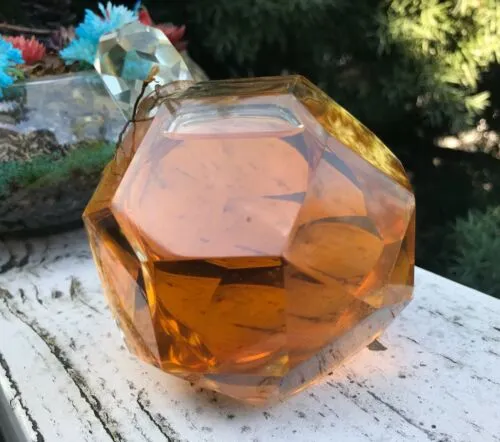 Antique Faceted Crystal Perfume Bottle Unopened From France