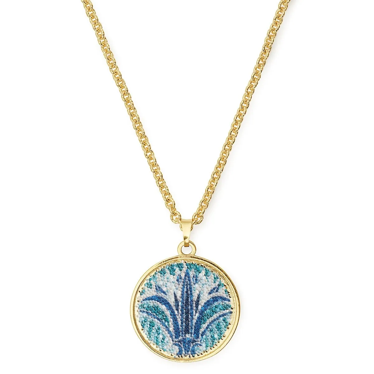 Blue Lotus Statement Necklace