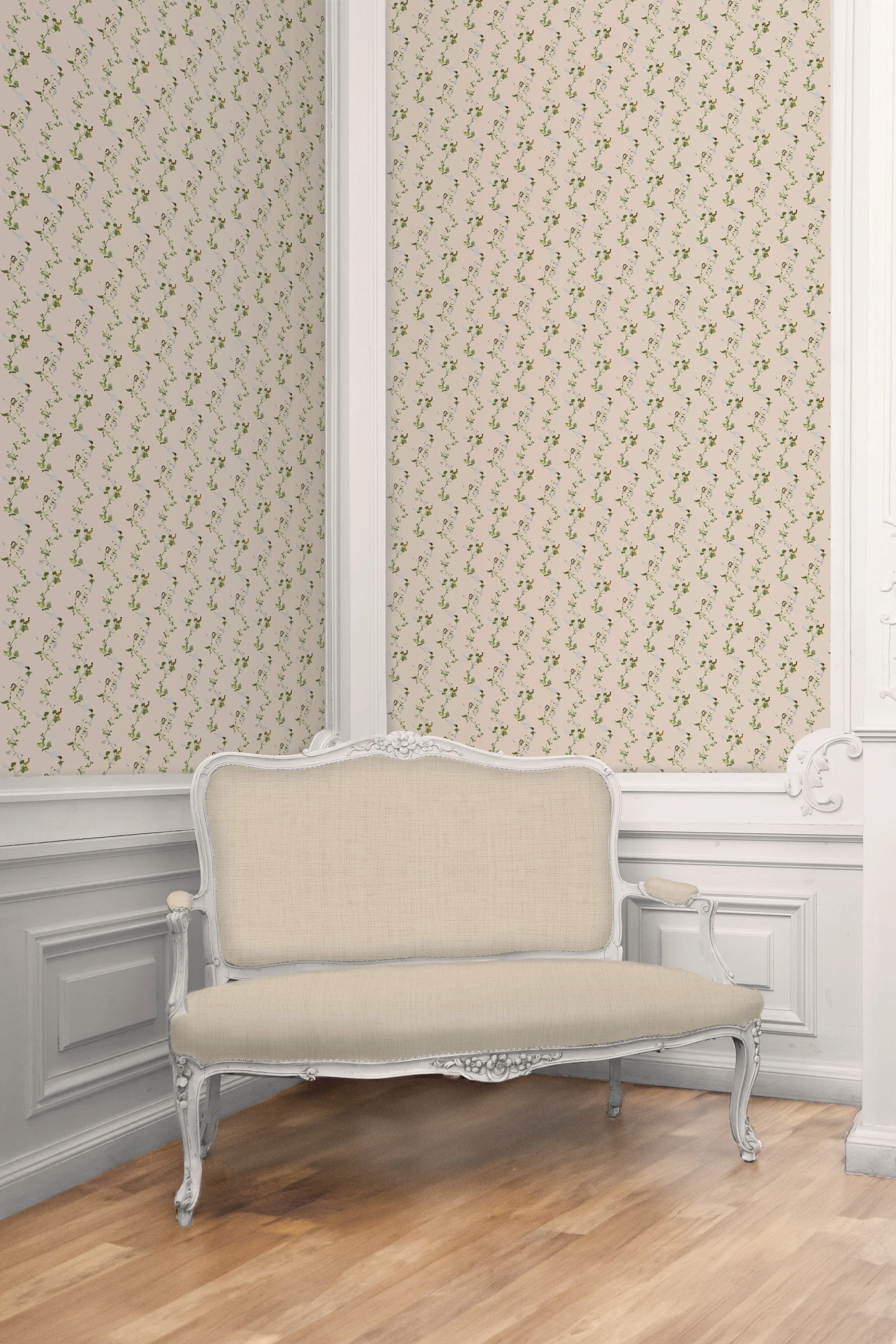 Clay Coated Wallpaper - Butter Pond Floral