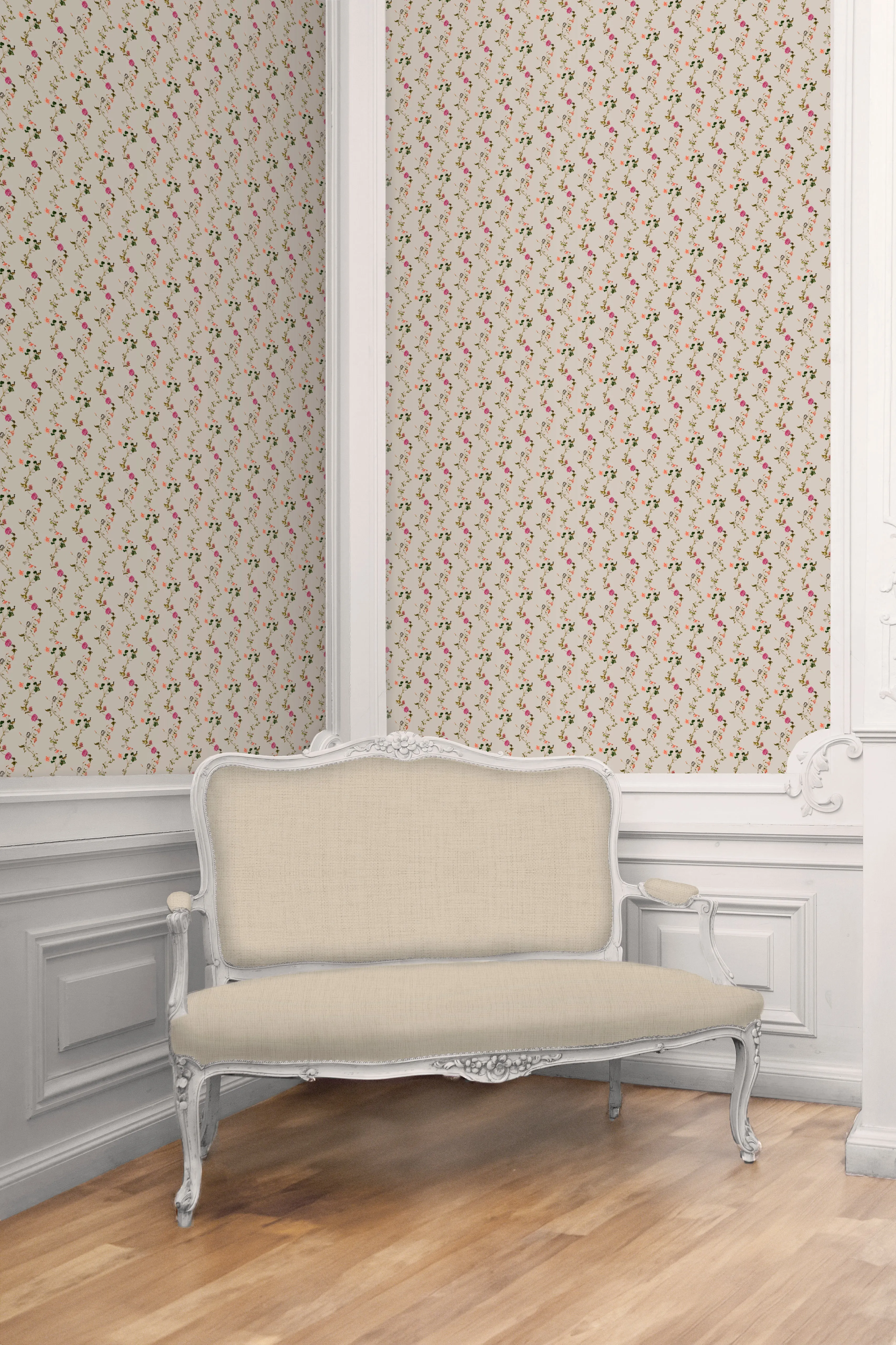 Clay Coated Wallpaper - Shell Pond Floral