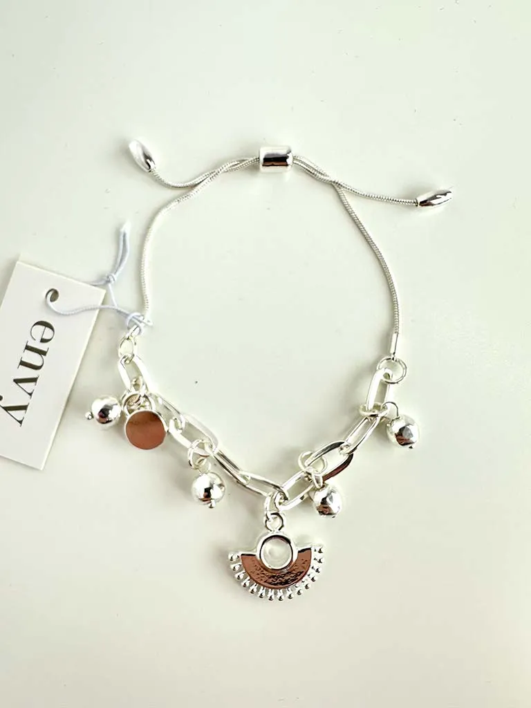 Envy Sunrise Charm Bracelet - Silver