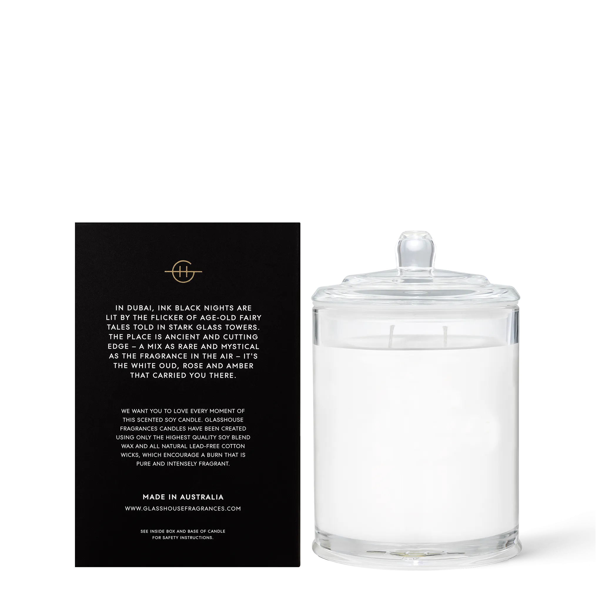 GLASSHOUSE 380g Candle ARABIAN NIGHTS