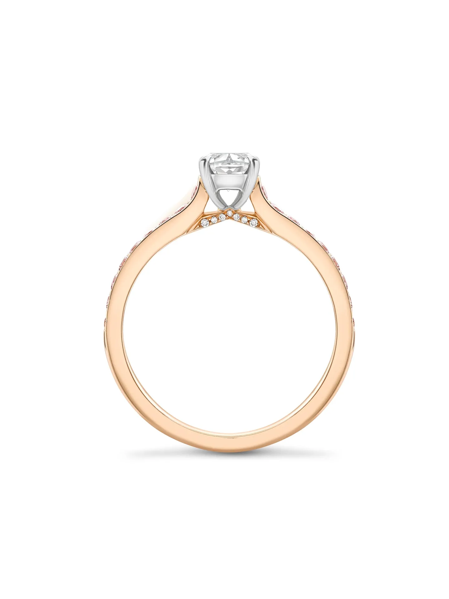 Harmony Ashoka Rose Gold Diamond Engagement Ring