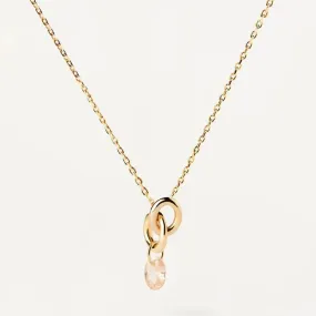 PD Paola Peach Lily Necklace, Gold