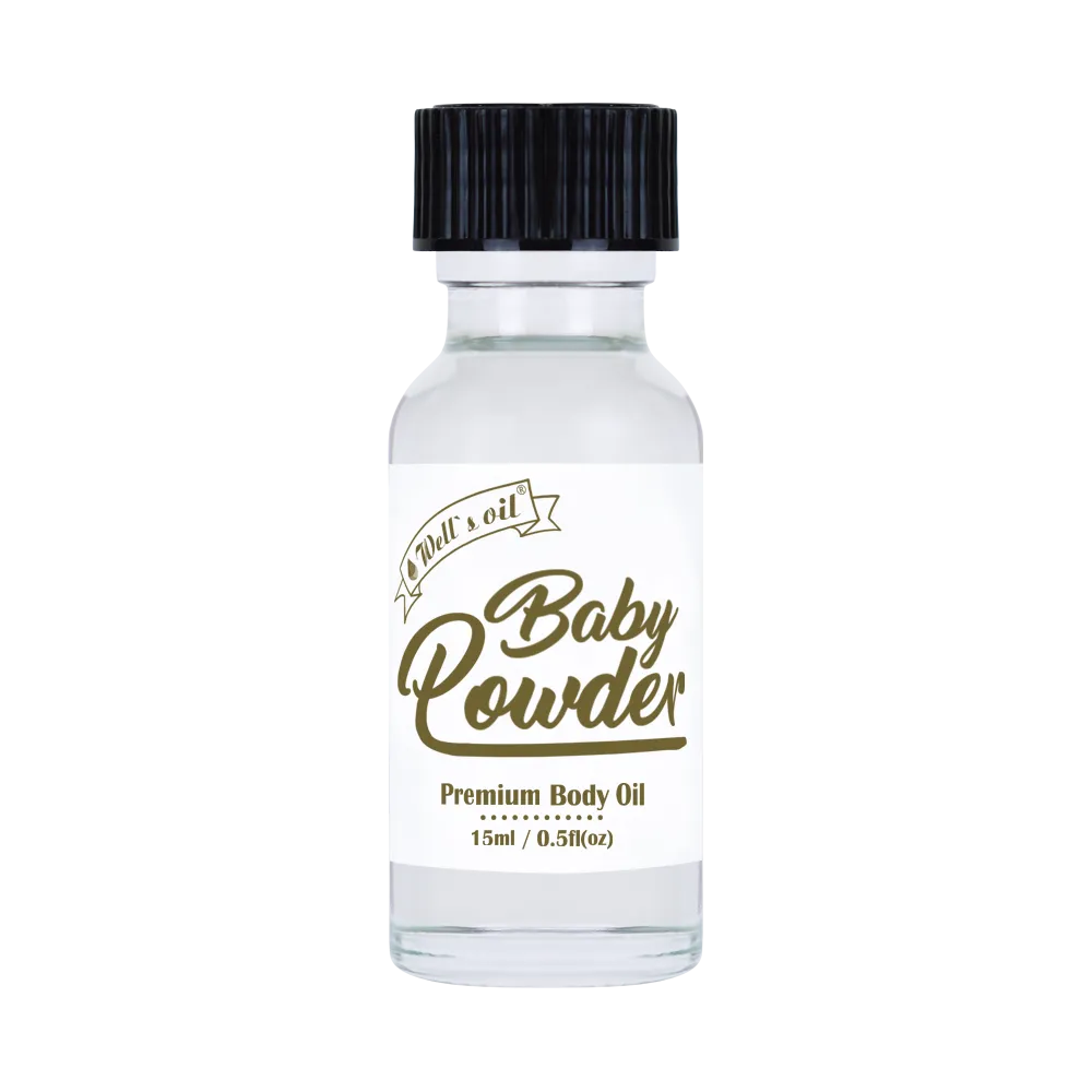 Premium Body Oil - Baby Powder (0.5 Fl Oz / 15 ml)