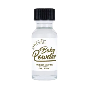 Premium Body Oil - Baby Powder (0.5 Fl Oz / 15 ml)