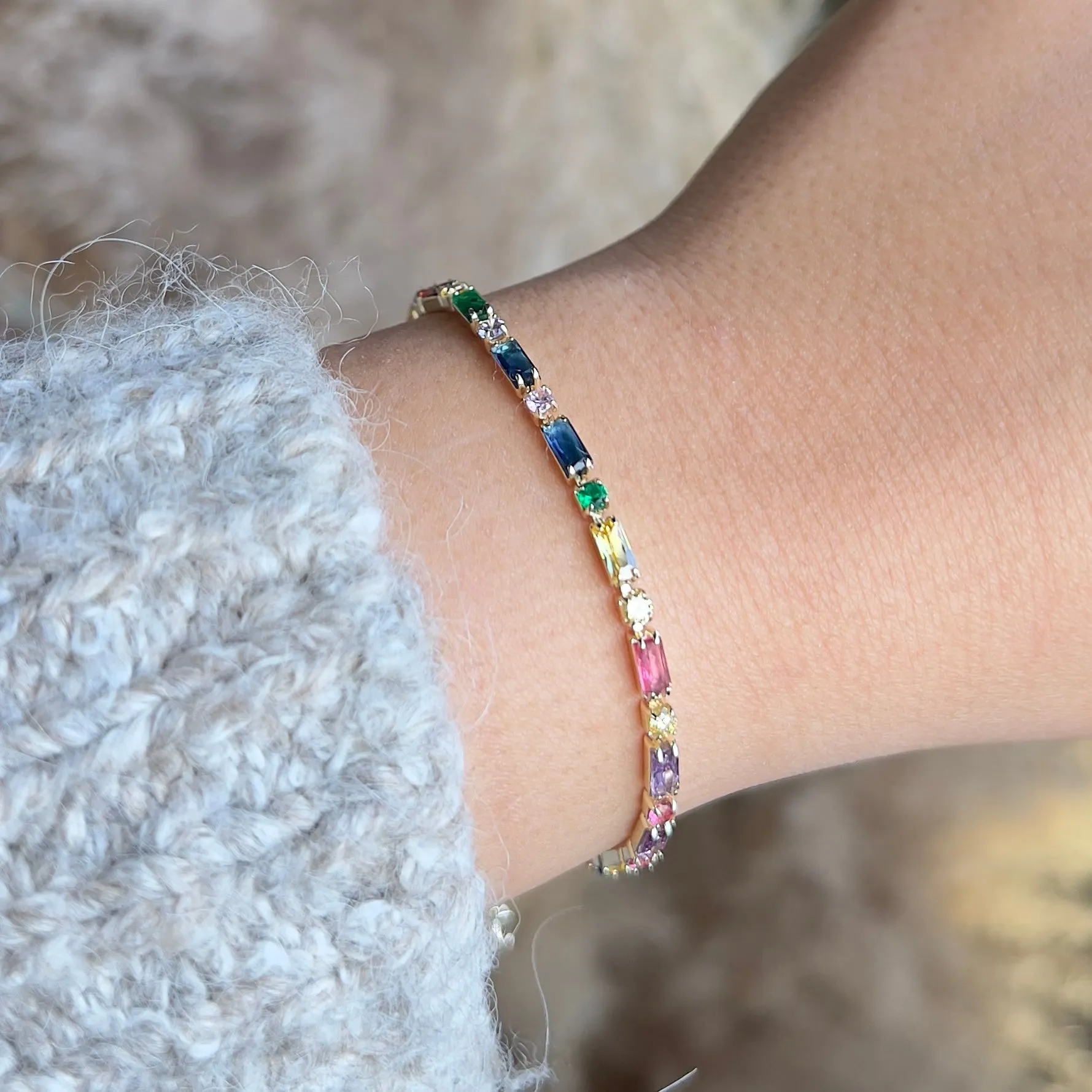 Rainbow Lotis Bracelet