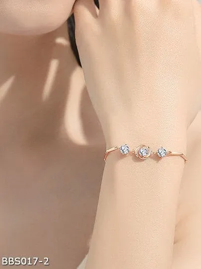 Rose zircon bracelet