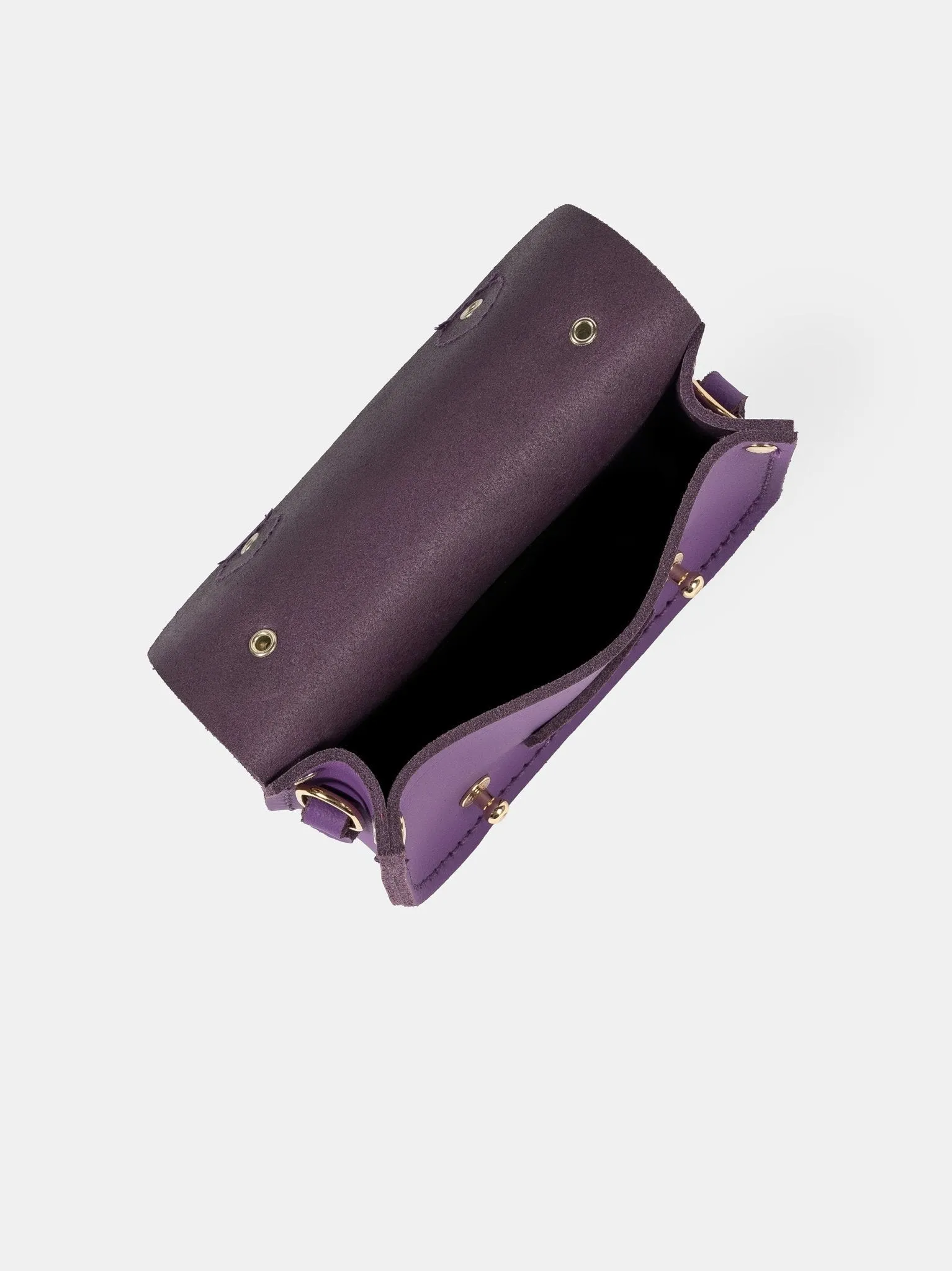 The Micro Satchel - Purple Sapphire Matte