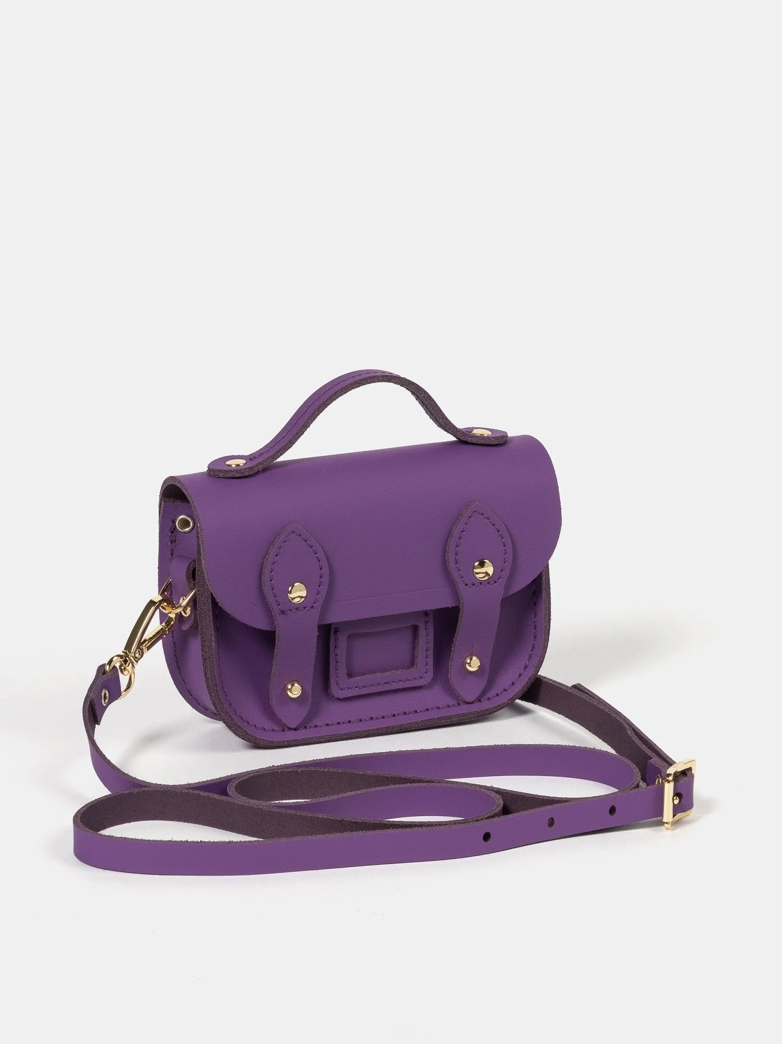 The Micro Satchel - Purple Sapphire Matte