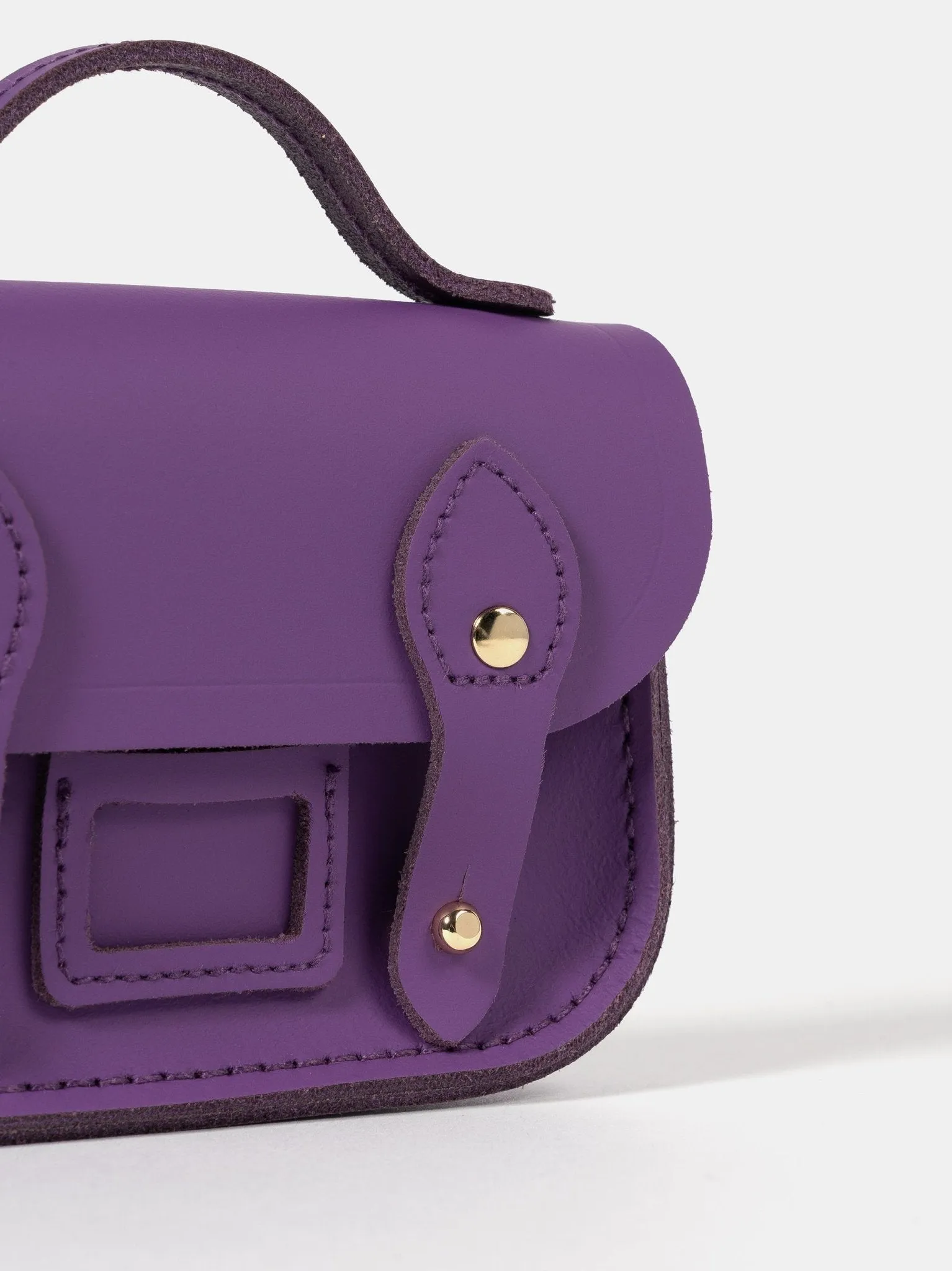 The Micro Satchel - Purple Sapphire Matte