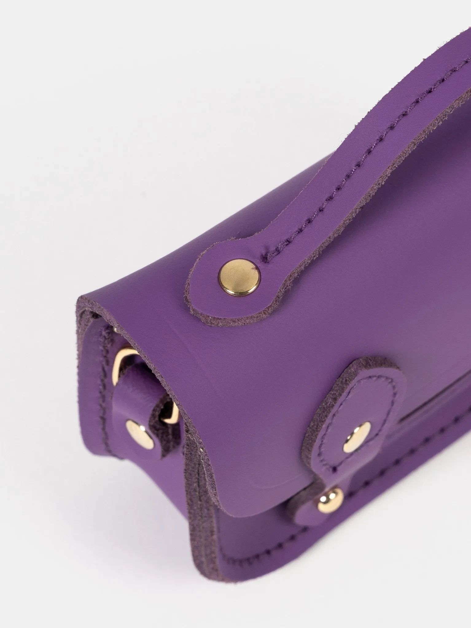 The Micro Satchel - Purple Sapphire Matte