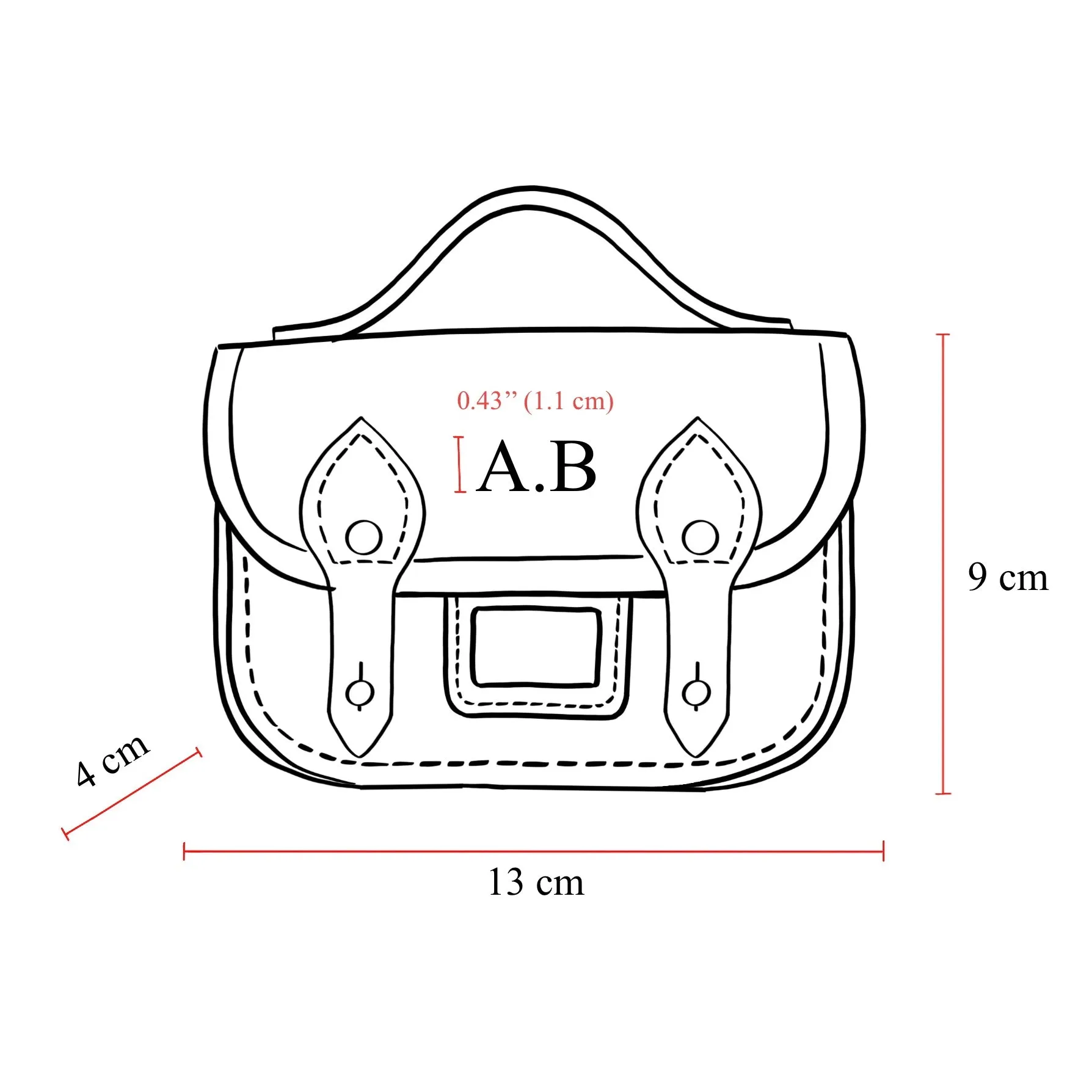 The Micro Satchel - Racing Green