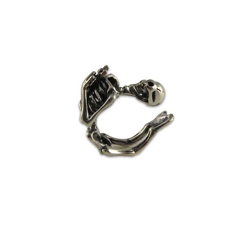 whole Skeleton Sterling Silver adjustable Ring